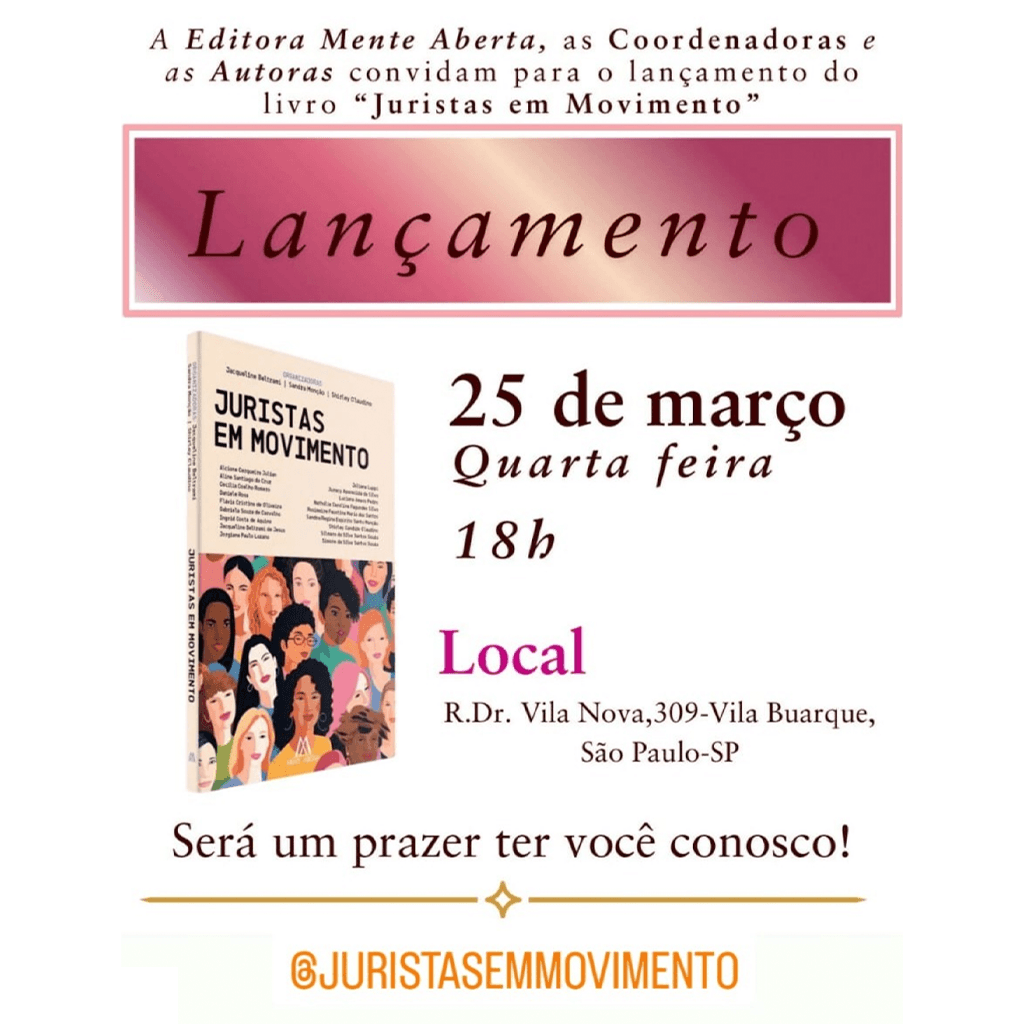 Lançamento do livro Juristas em Movimento