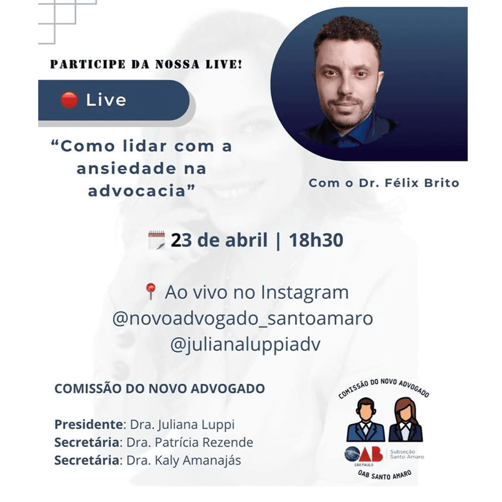🚨 LIVE: Ansiedade na Advocacia