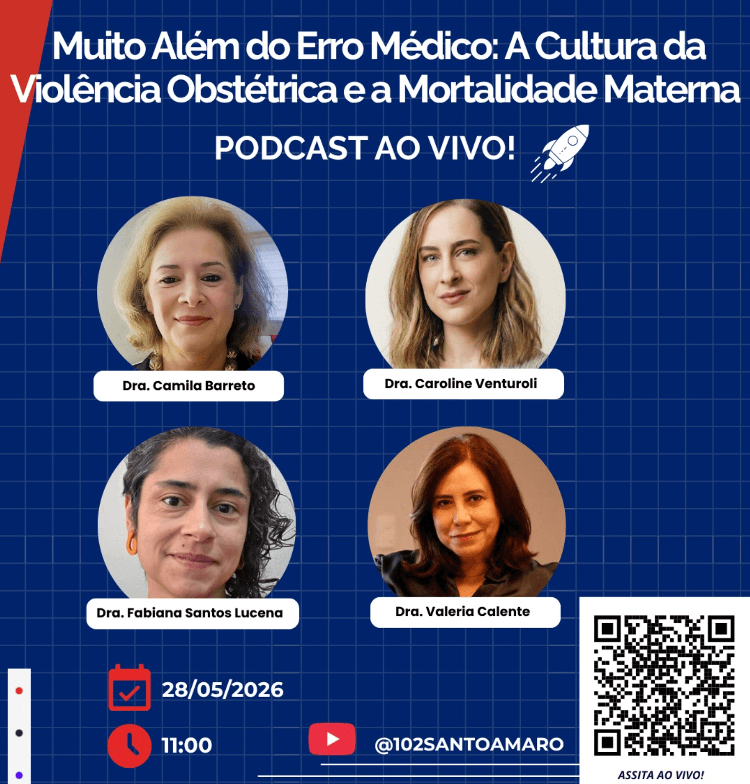 🎙️ PODCAST AO VIVO: Muito Além do Erro Médico: A Cultura da Violência Obstétrica e a Mortalidade Materna