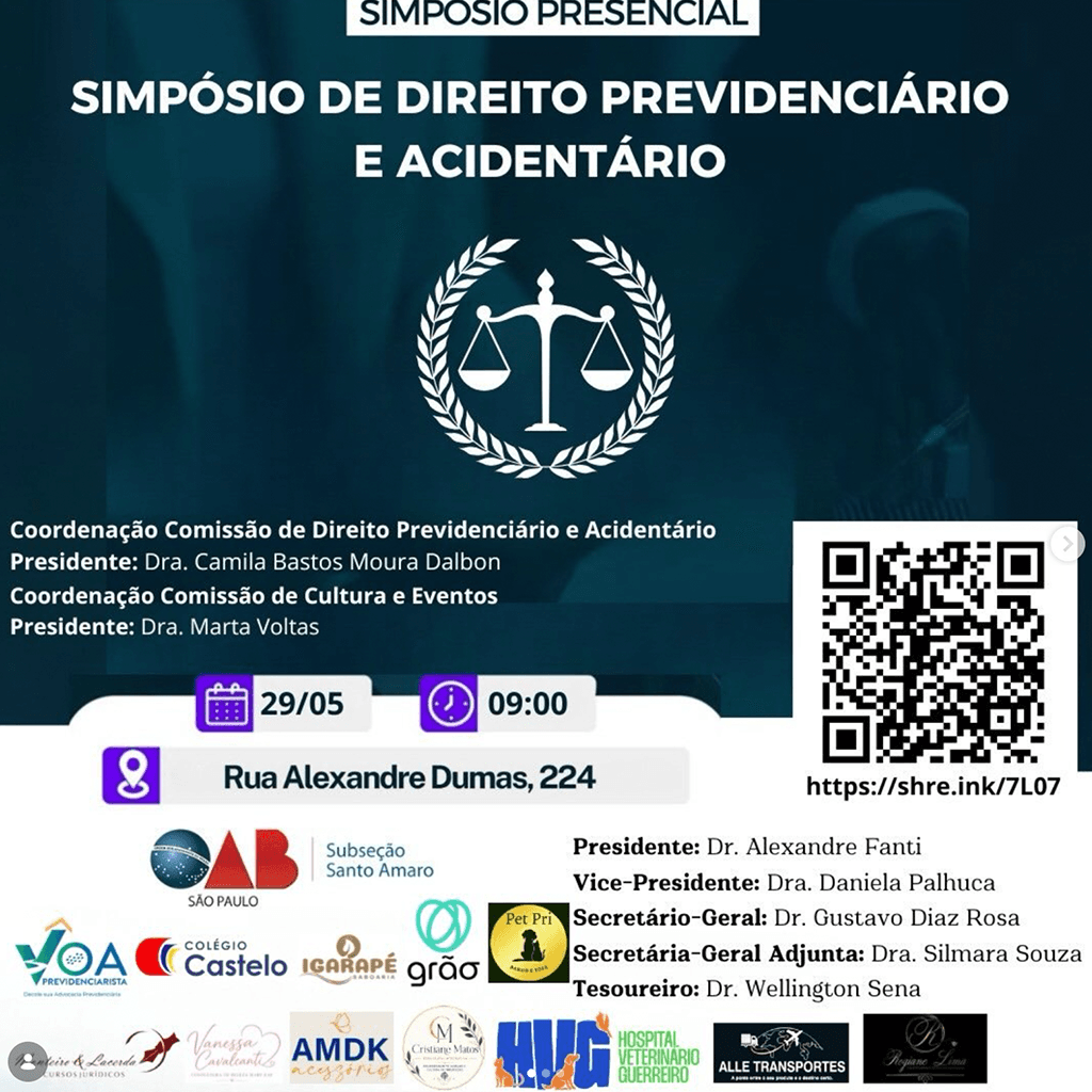 Simpósio de Direito Previdenciário e Acidentário da OAB Santo Amaro