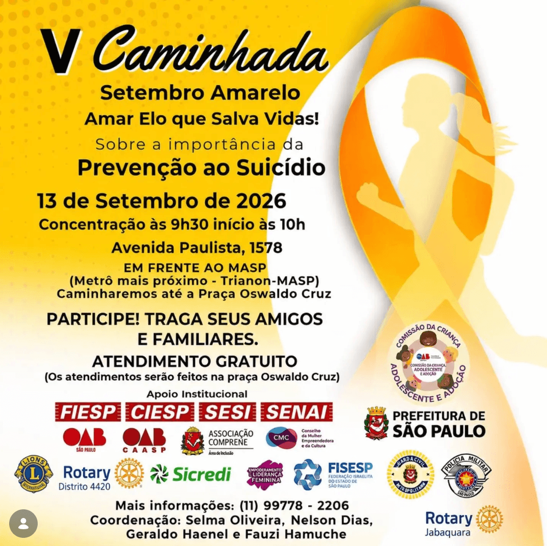 💛 V Caminhada Setembro Amarelo 💛