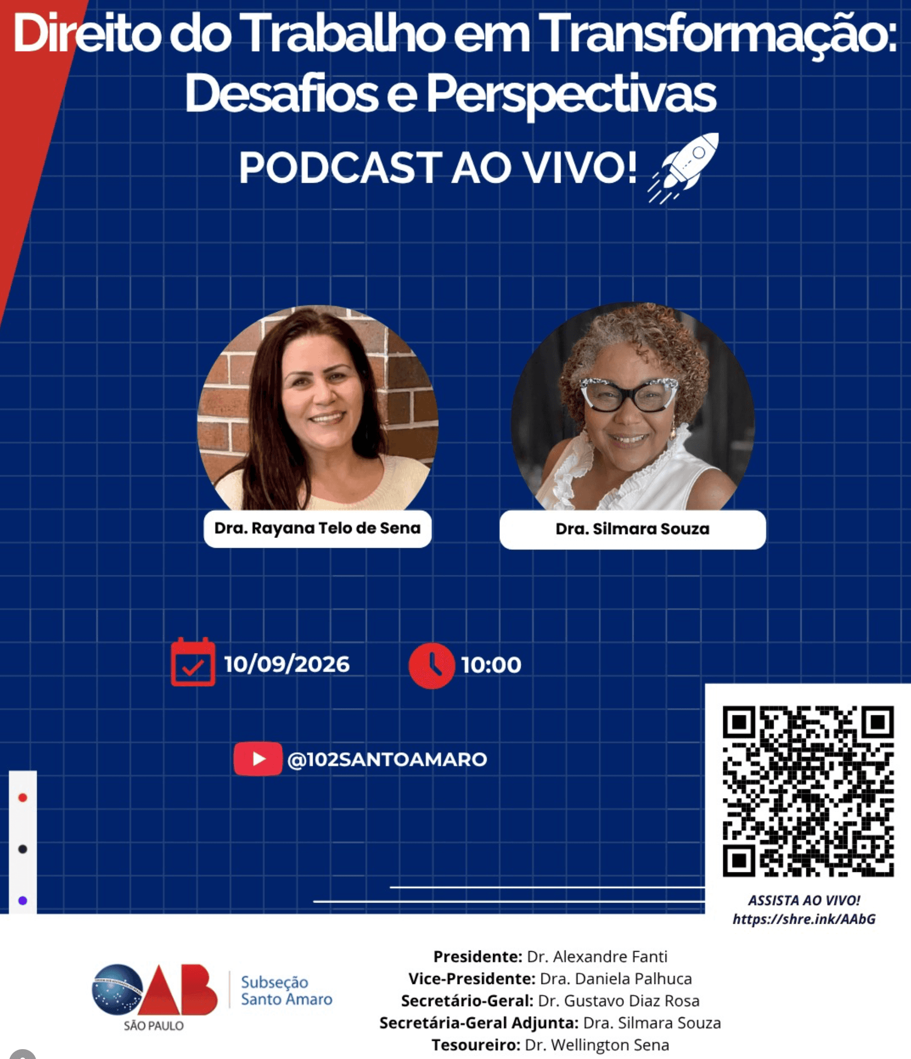 🎙️ PODCAST AO VIVO: Direito do Trabalho em Transformação: Desafios e Perspectivas
