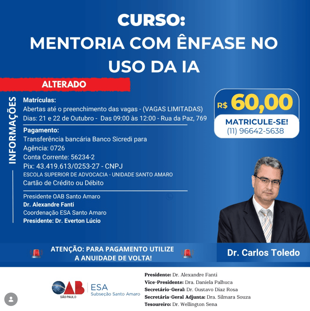 ESA Santo Amaro: Mentoria com ênfase no uso da IA
