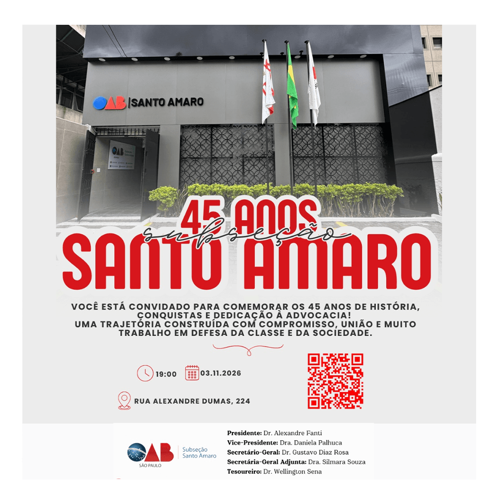 45 anos da 102ª Subseção da OAB Santo Amaro