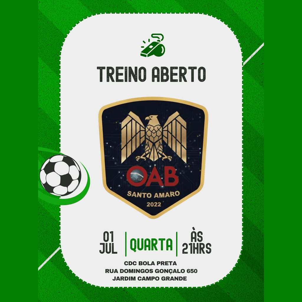 ⚽️ Treino Aberto FUTEBOL