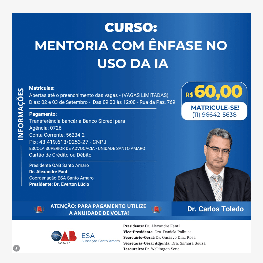 📙 ESA Santo Amaro: Mentoria com ênfase no uso da IA
